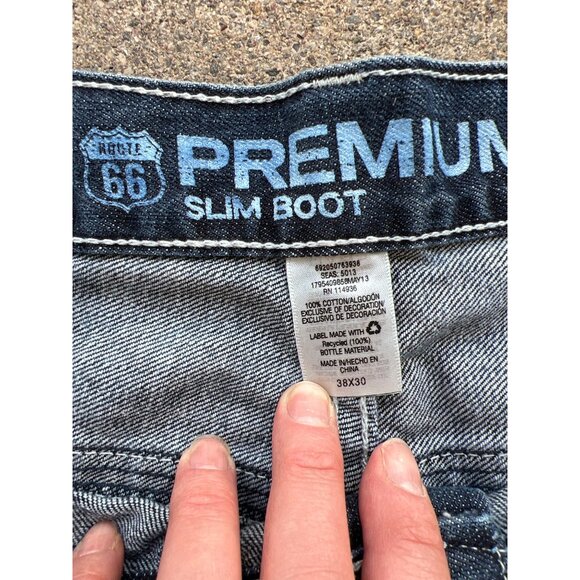 Vintage Baggy Skater Hip Hop Denim Jeans Size 38 J3 - Picture 3 of 5